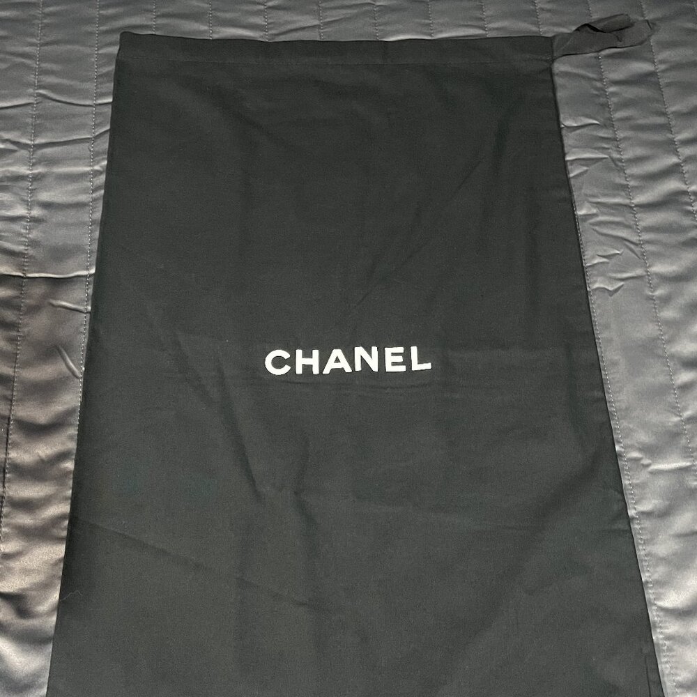 New Authentic Chanel Black Dust Cover Bag 25 x 13.5 in
